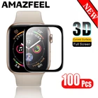 100 шт.упак. 3D пленки для Apple Watch, защита экрана, 3D Защитная пленка для Apple Watch серии 6, 5, 4, SE, 38 мм, 40 мм, 44 мм, 42 мм, пленка