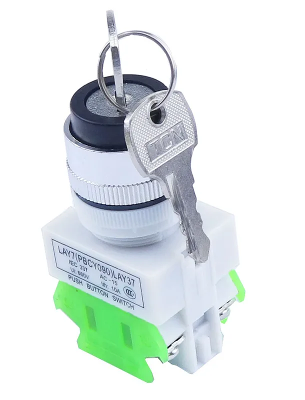 LAY37 AC 380V 10A DPST 2 Позиции 3 позиционный поворотный Селекторный переключатель с