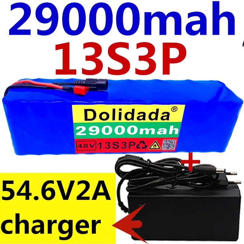 

48v lithium ion battery 48v 29Ah 29000mah 500w 13S3P Lithium ion Battery Pack For 54.6v E-bike Electric bicycle Scooter +Charger