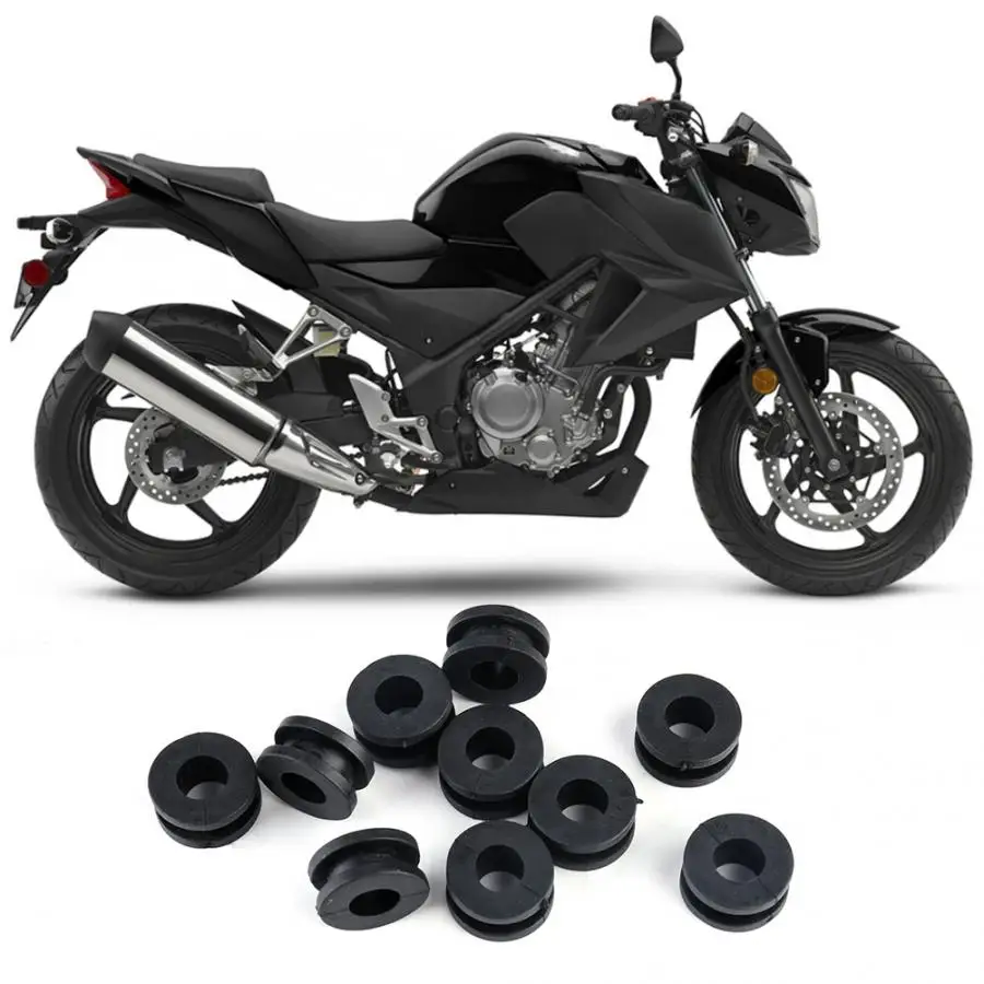 Мотоциклетные резиновые шайбы 10 шт. для Honda Suzuki детали мотоциклов