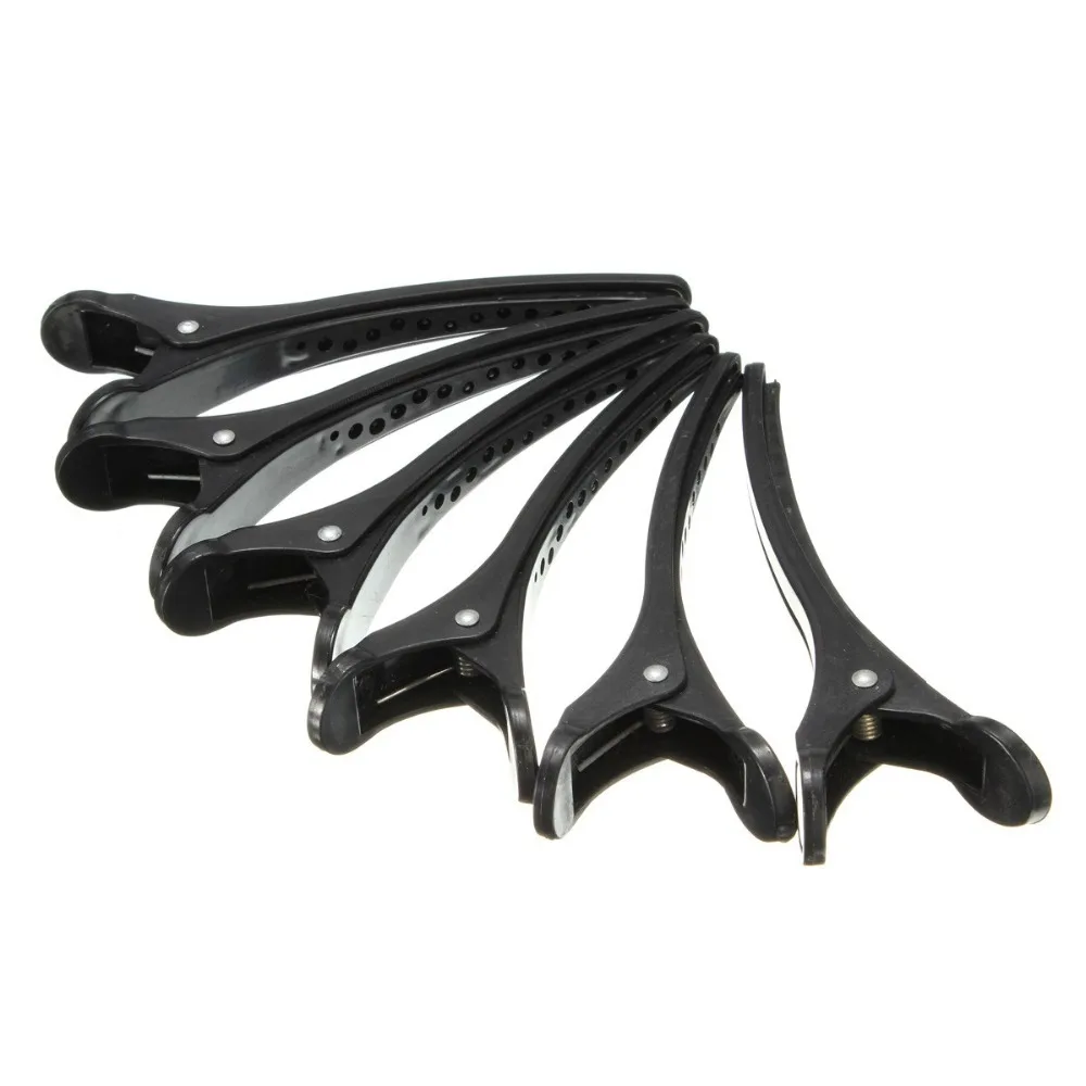 Профессиональные 6 шт./компл. заколки для парикмахерских 12 см длинные пластиковые