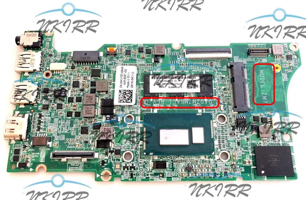 

DA0ZM7MBAC1 ZM7 54HNK W1Y35 054HNK 0W1Y35 2955U CPU 4GB RAM материнская плата для Dell Chromebook 11 CB1C13 3120
