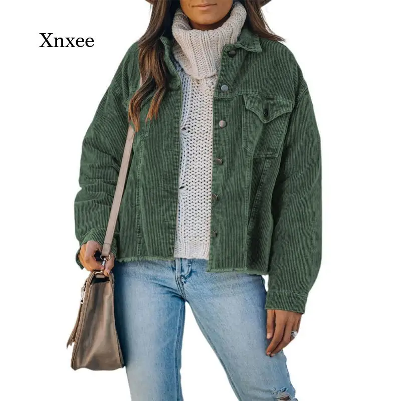 Осенне-зимняя женская новая куртка модная однотонная однобортная простая