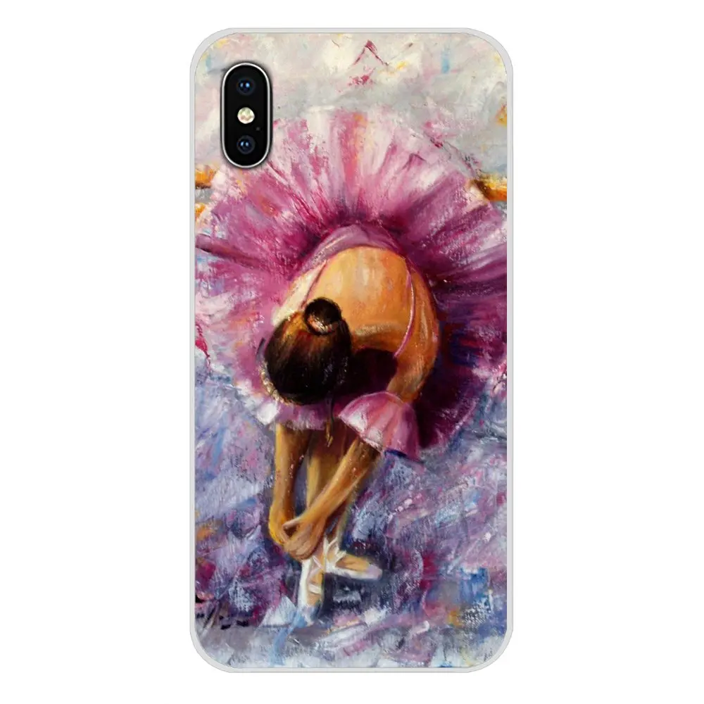 For Apple iPhone X XR XS 11Pro MAX 4S 5S 5C SE 6S 7 8 Plus ipod touch 5 6 Ballet Dancer girl Accessories Phone Cases Covers | Мобильные