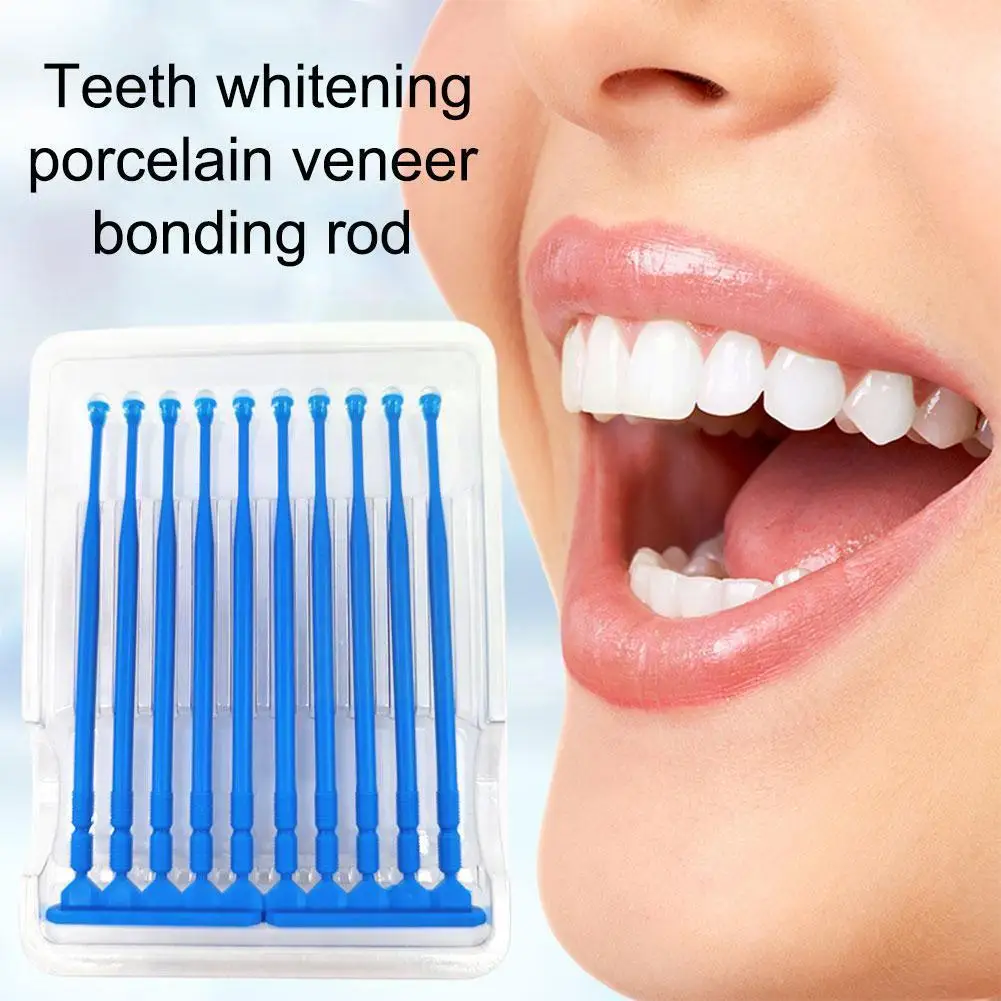 

Tooth Crown Porcelain Veneer Disposable Care Adhesive 10pcs/box Applicator Tip Dental H3V0