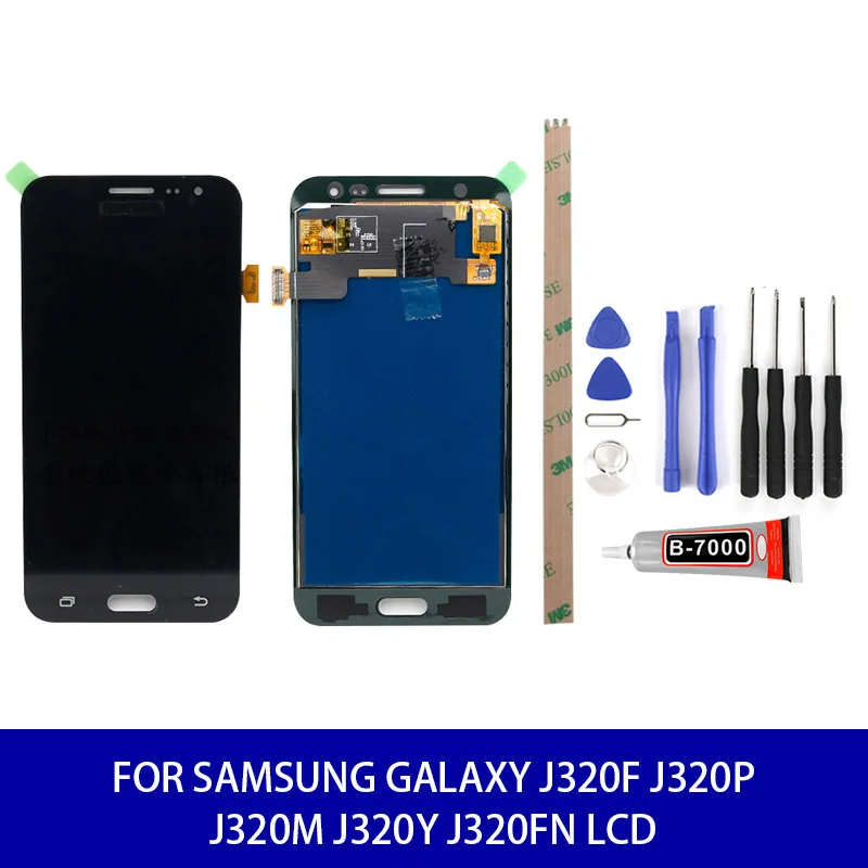 ЖК дисплей для Samsung Galaxy J320F J320P J320M J320Y J320FN сенсорный экран сменные детали