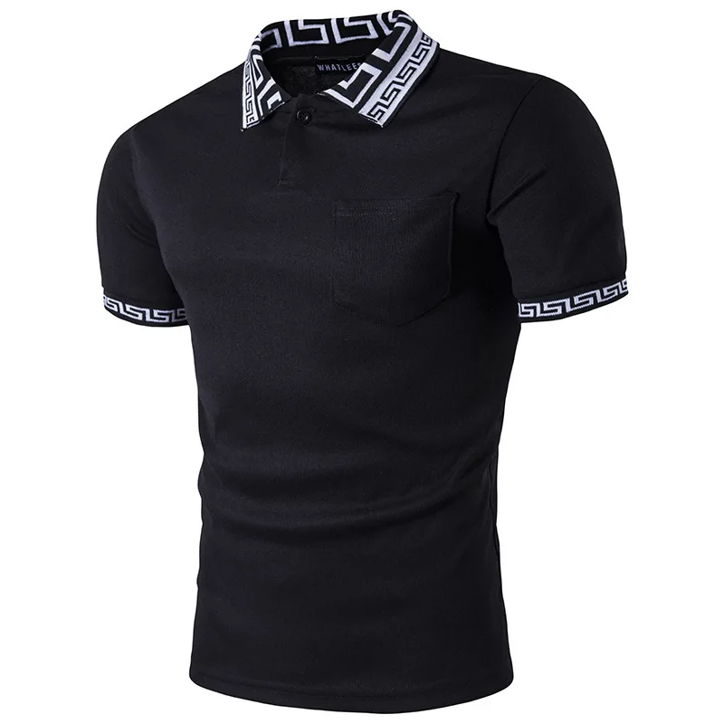

Summer Casual Short-Sleeved Polo Shirt Solid Color Lapel T-Shirt 2021 New