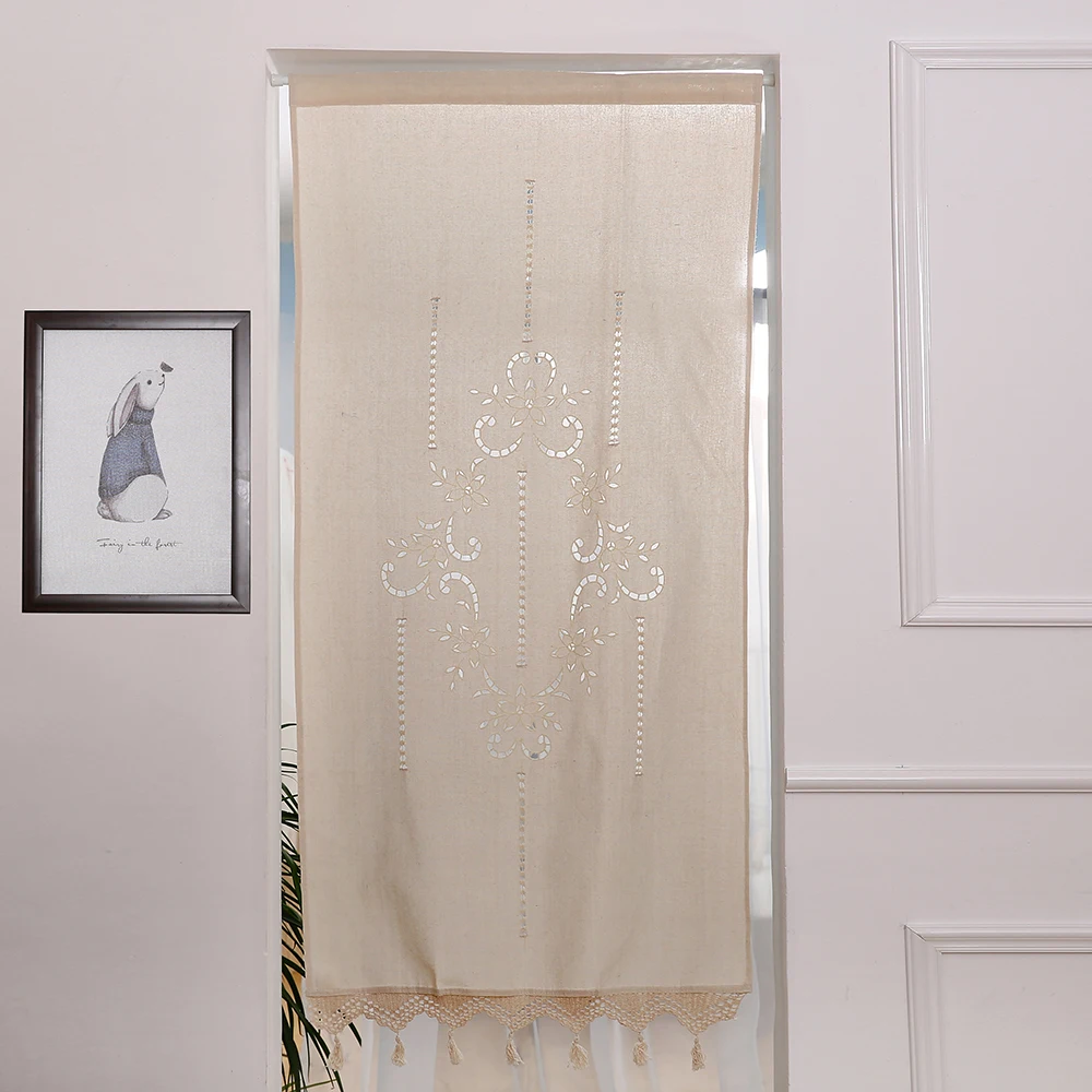 2 шт. ручная работа хлопок Кортина вязанная крючком кружевная занавеска