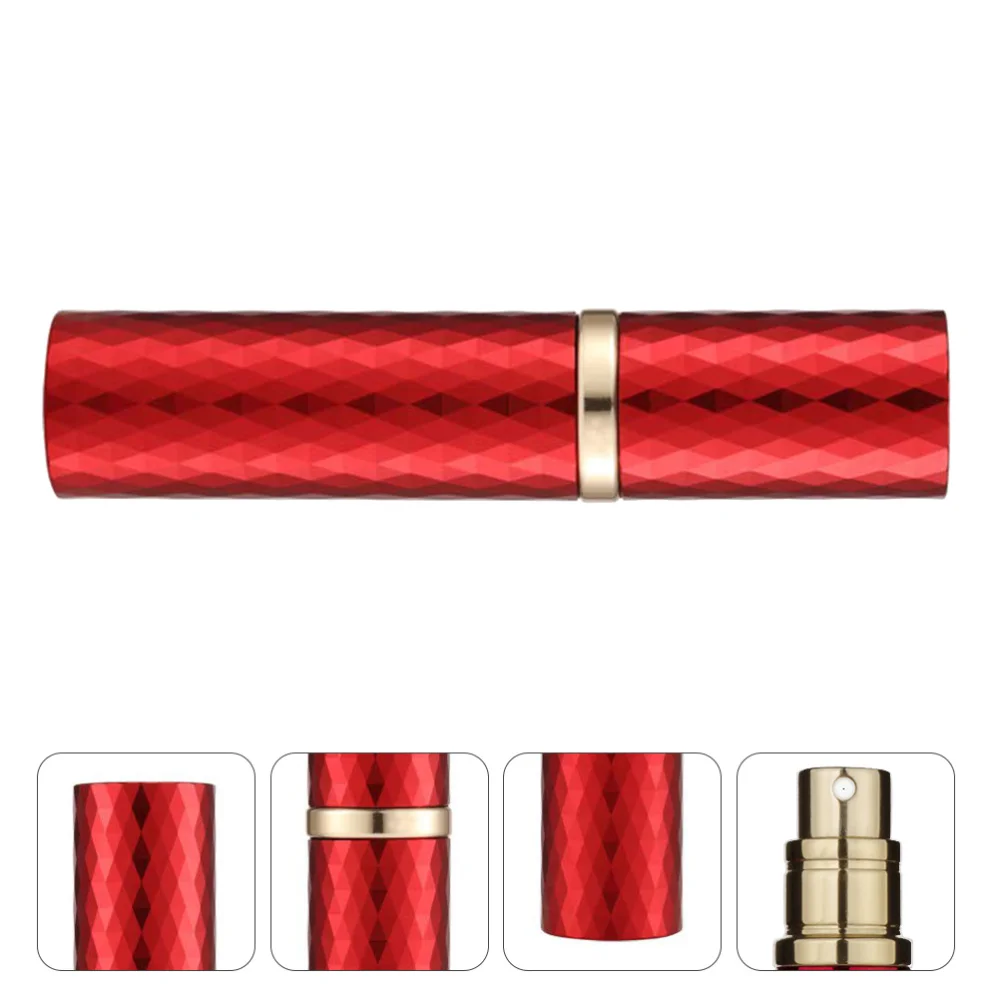 

1PC 5ml Compact Delicate Perfume Bottle Travel Empty Perfume Spray Bottle (Red)