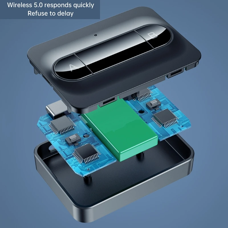 5.0 беспроводной передатчик и приемник 3 5 мм для динамиков Blue-tooth N0PB | Электроника