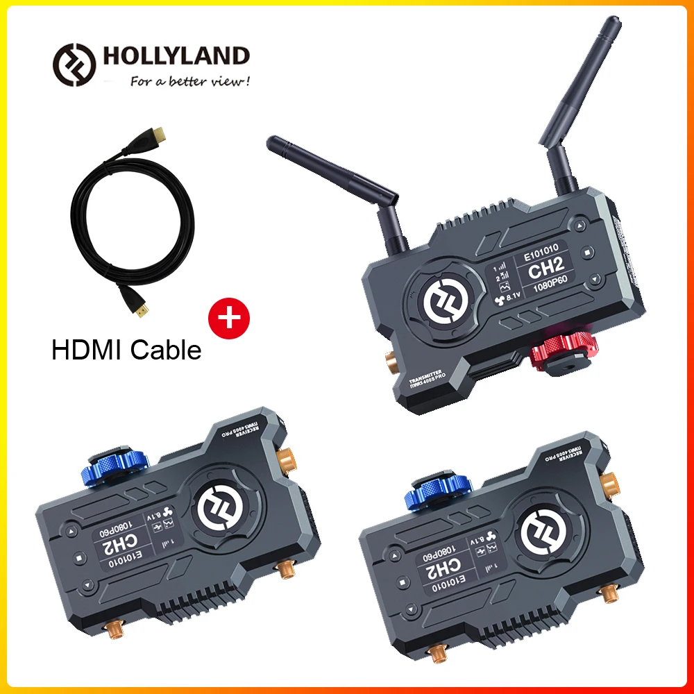 

Hollyland MARS 400S PRO FILES Wireless Video Transmission System HD Image Transmitter Receiver SDI 1080P for LIVE STREAM