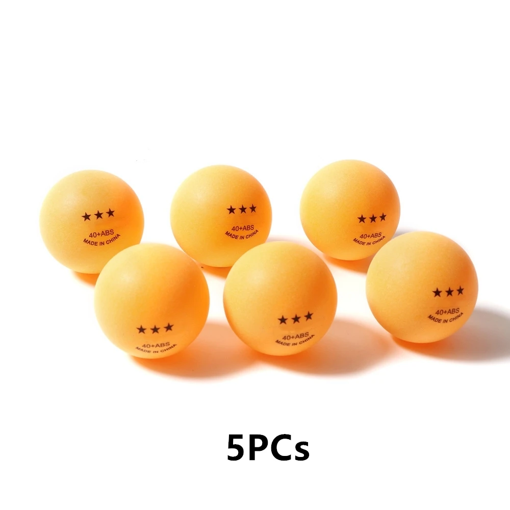 5PCs Yellow 5/10 шт. Профессиональный мячи для настольного тенниса, 3 звезды, 2,8g 40+ мм ABS Пластик мяч для пинг-понга тренировочные ракетки для занятий спортом 2 цвета - Цвет: 5PCs Yellow