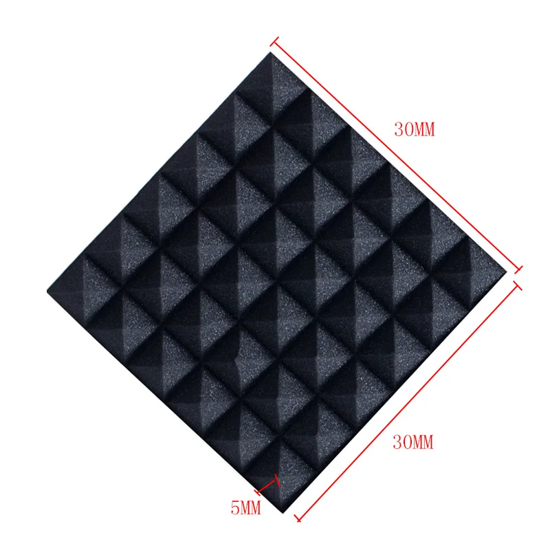 1 шт. квадратная Звуконепроницаемая панель пена шумоподавление губка для