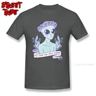 Забавная Мужская черная футболка, забавная футболка с рисунком планеты, инопланетянина, футболки с принтом, забавная футболка, хлопковая одежда для подростков на заказ