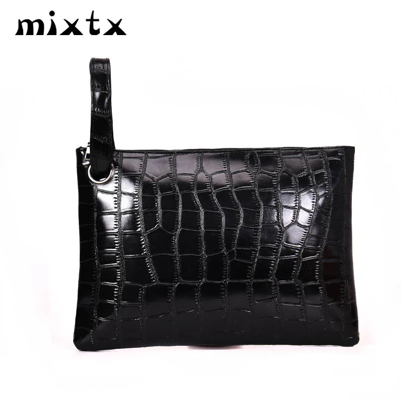 

Женский клатч с ремешком на запястье с узором «Аллигатор»