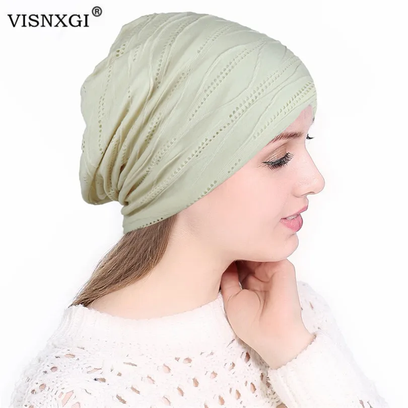VISNXGI хлопковые шапочки в стиле хип-хоп вязаная шапка женская зимняя теплая