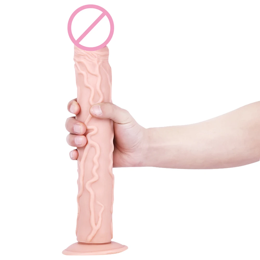 Hismith soft Silicone big Dildo 13.8 inches Long dildos with suction cups 12.6&quot Insertable 2&quot Diameter smooth realistic dildo |