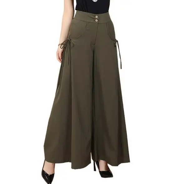 Женские винтажные Брюки Капри повседневные однотонные свободные хлопковые