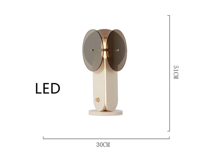 Новейший дизайн светодиодный светильник дымовое стекло хорошее качество модный