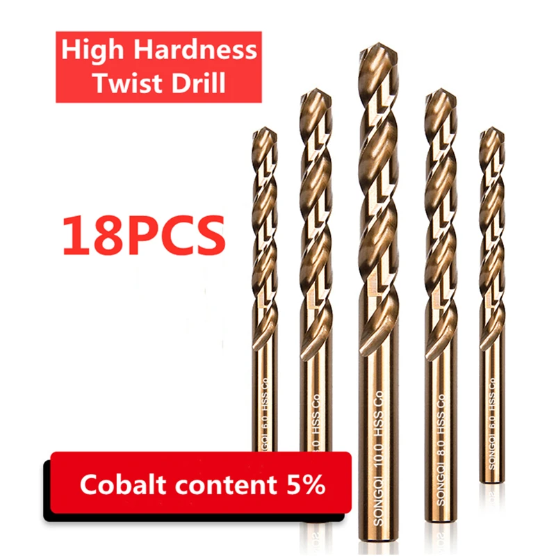 

Cobalt-containing Straight Shank Twist Drill Bit Super Hard Plum Alloy Drill Iron, Stainless Steel Special Drill Bit High Cobalt