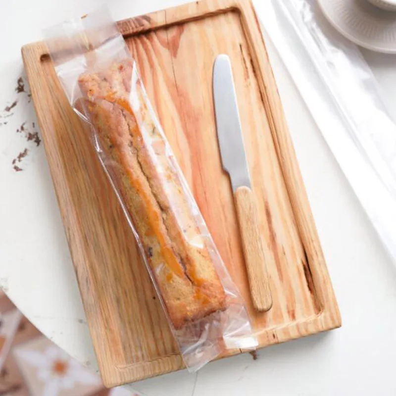 

50pcs Clear Plastic Long Bread Bags Transparent Handmade Baguette Bag Wedding Birthday Event Favor For Bakery Home