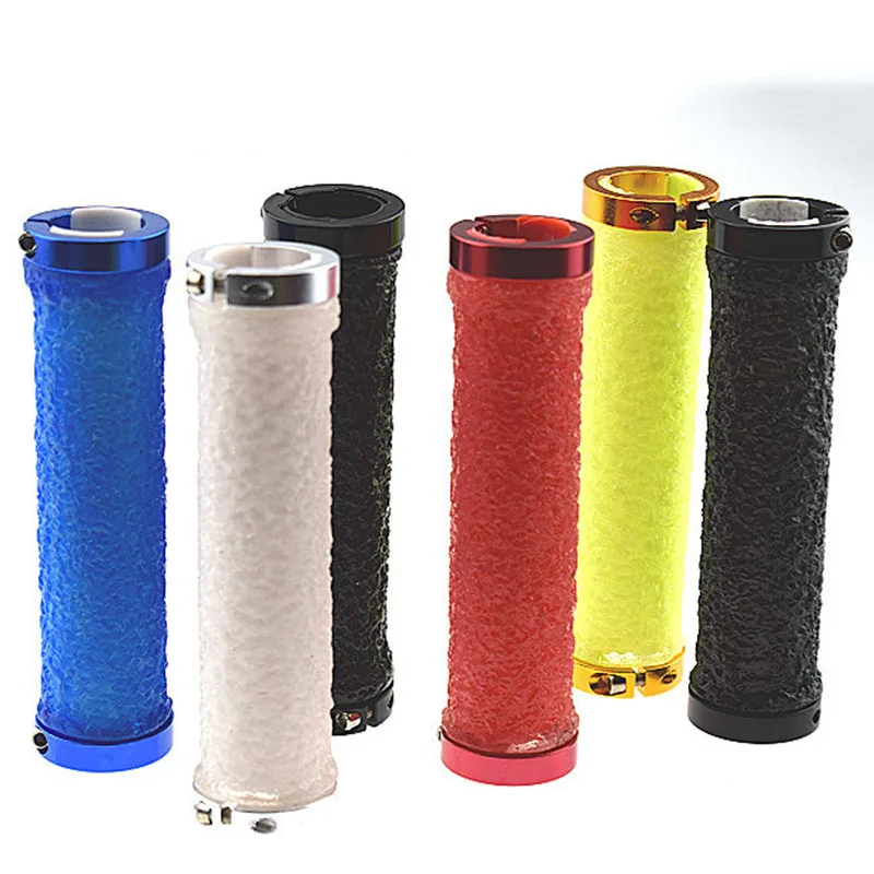 

TPR Silicone Crystal Grip Cover Bicycle Grip Cover Bilateral Locking Grip Cover