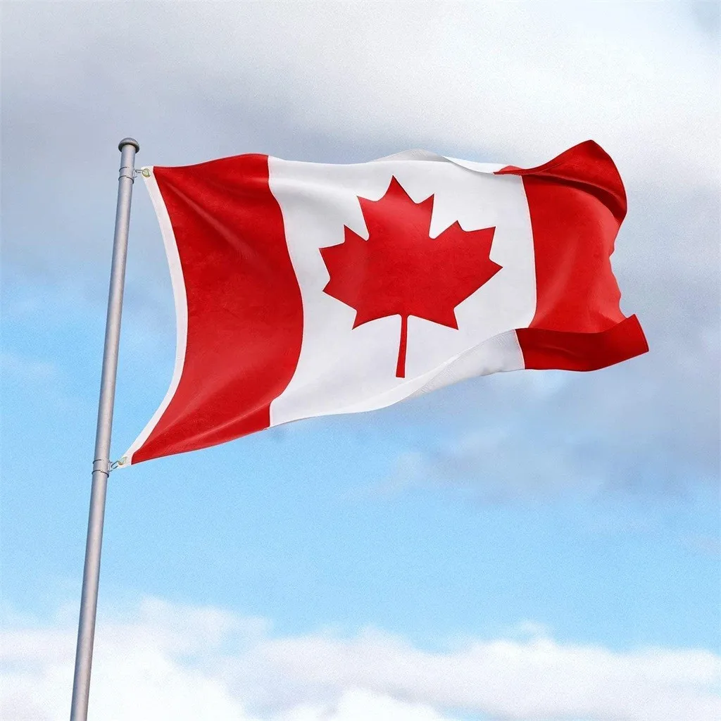 

Great Canadian Flag banner flag 5X3FT 36x60in Canada flag National Banner Polyester With Grommets Canadian Maple Leaf