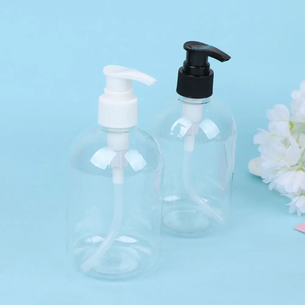 

5 Pcs 350ml Useful Shower Bottles Containers Toiletry Bottles Refillable Shampoo Container Liquid Bottle for Home Bathroom (
