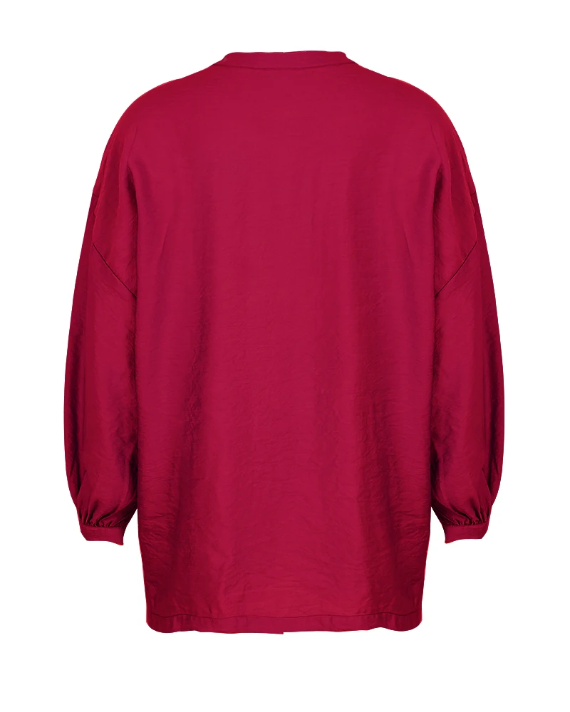 

IZALEWIS Woman Tshirts Vintage Long Sleeve Top Casual Fashion Office Lady Tops Women 2020 Streetwear Dropshipping chinese style