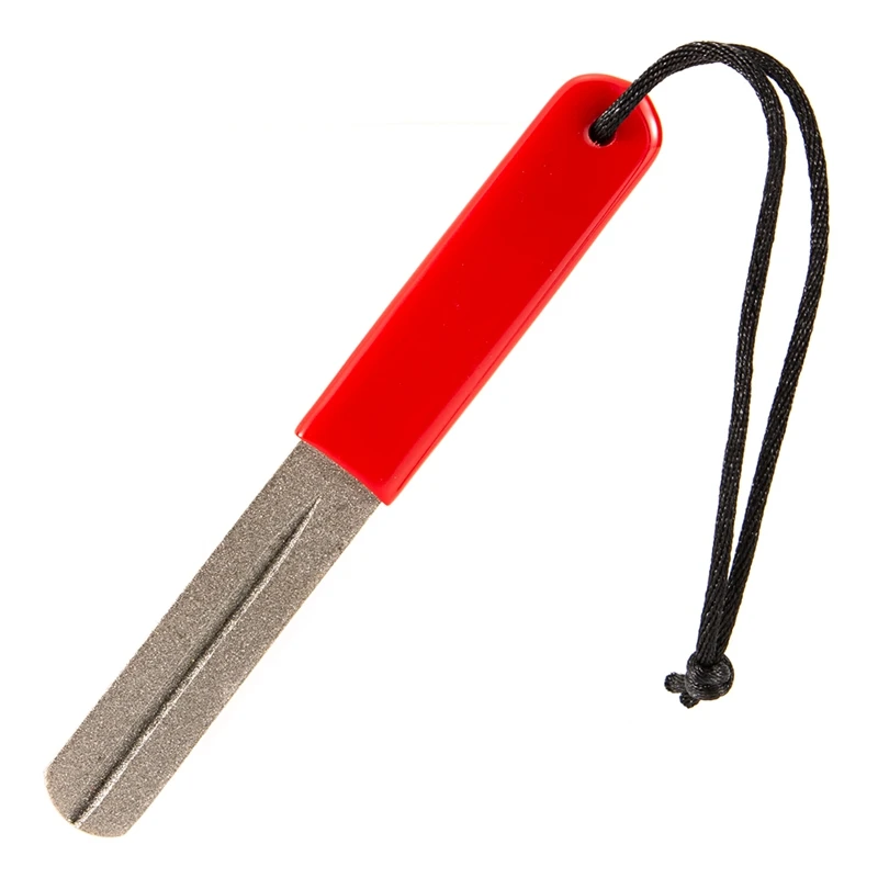 

Fishhook Sharpener Double Side Single Dual Grooves Diamond File With Handle Fishing Hook Sharpening Tool Accessories Hot Sale