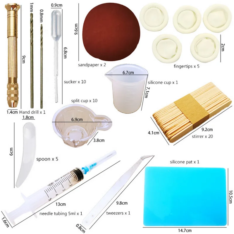 

DIY Подвески ручной работы эпоксидная смола набор инструментов для наполнителя ювелирных изделий Аксессуары игольчатые трубки силиконовая ...