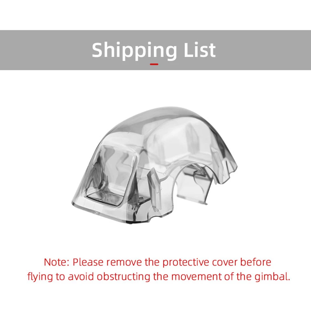

Professional Drone Lens Caps Collision Anti-Scratch Protective Cover PC Translucent for DJI FPV Combo LensDust-Proof Protector