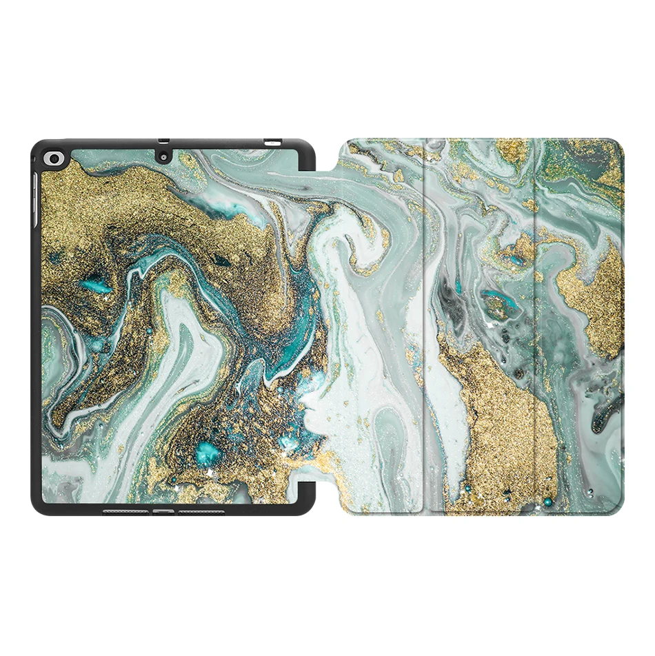 IPBC12 Чехол MTT marble для iPad 9,7 дюймов, мягкая задняя панель из ТПУ+ откидная подставка из искусственной кожи, умный чехол для iPad Air 1 2, чехол для планшета, Fundas - Цвет: IPBC12