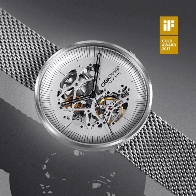 Механические наручные часы CIGA Design MY Series минималистичный дизайн металлический