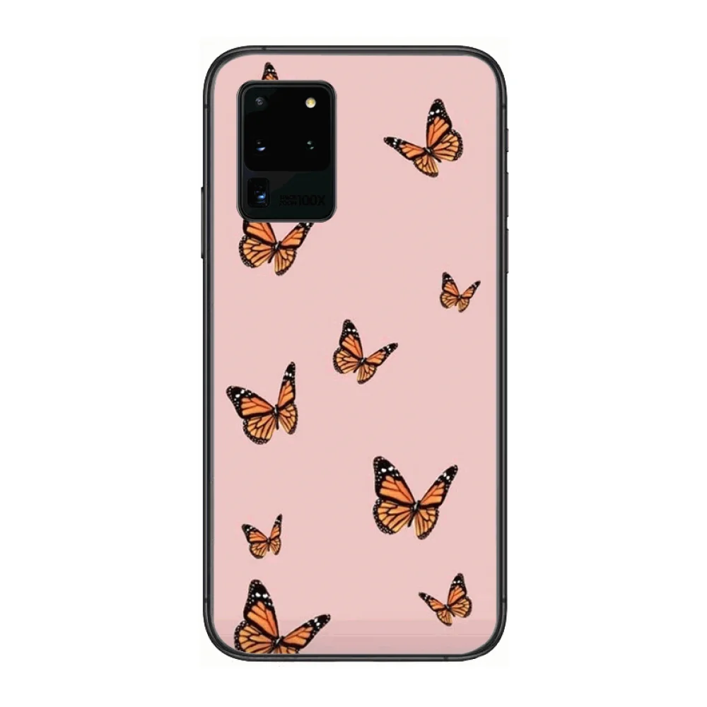 

Butterfly Beautiful Phone cover hull For SamSung Galaxy S 6 7 8 9 10 20 Plus Edge E 5G Lite Ultra black soft bumper