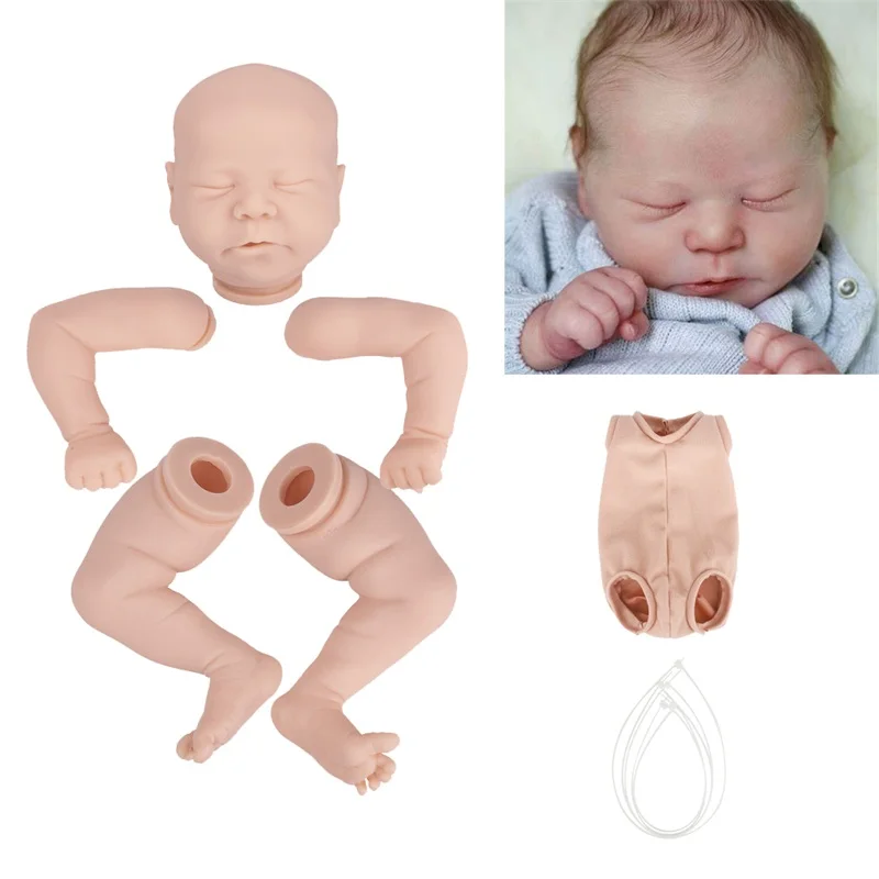

Reborn Baby Kit Chase 50CM Reborn baby Doll Kit 20'' Unpainted Lifelike Kit Reborn Doll Kit Blank Parts Cloth Body For Kid Gift