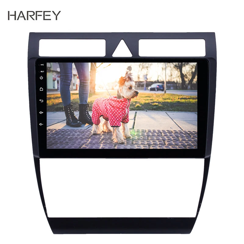 Автомобильная магнитола Harfey 2din 9 дюймов Android 8.1GPS навигация для Audi A6 S6 RS6 1996 2004 Wi Fi HD