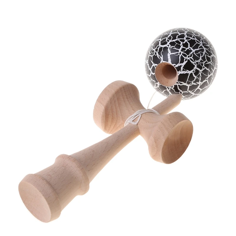 

Classic Kids Toy Hot Crack Pattern Paint Toy Bamboo Kendama Best Wooden Educational Toys(1pcs)