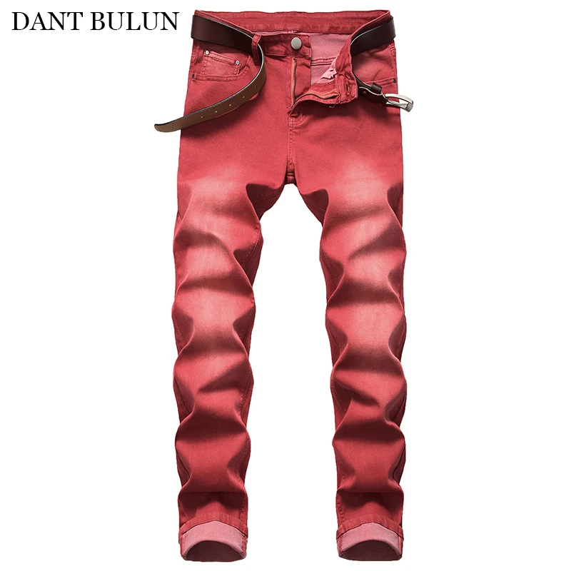 

Джинсы мужские прямые зауженные, классические брюки из денима, мягкие повседневные штаны известного бренда