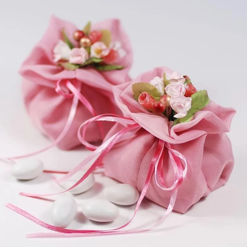 100 шт./лот двойные Сатиновые свадебные сумки конфетный мешочек Подарочная сумка