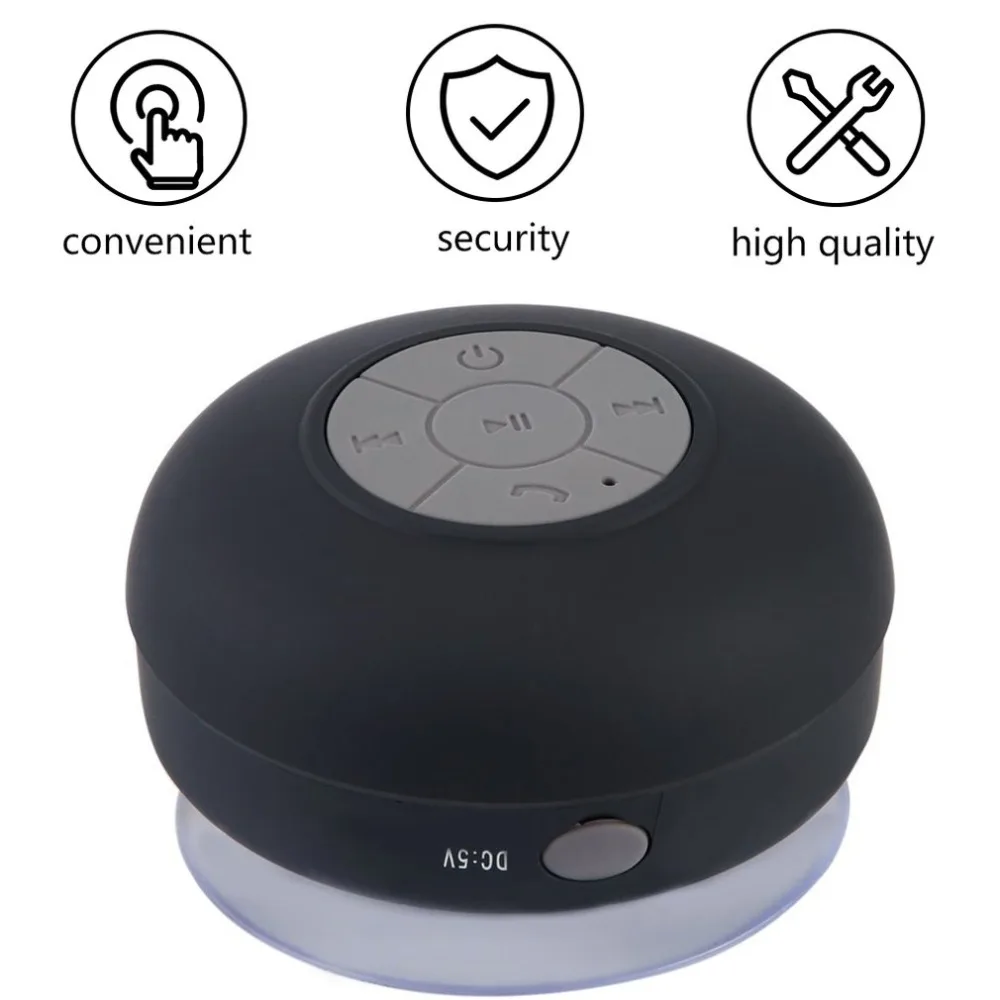 Портативный водонепроницаемый Bluetooth динамик беспроводной автомобильный Громкая связь прием вызова Музыка всасывания микрофон мини громкий динамик коробка Горячая