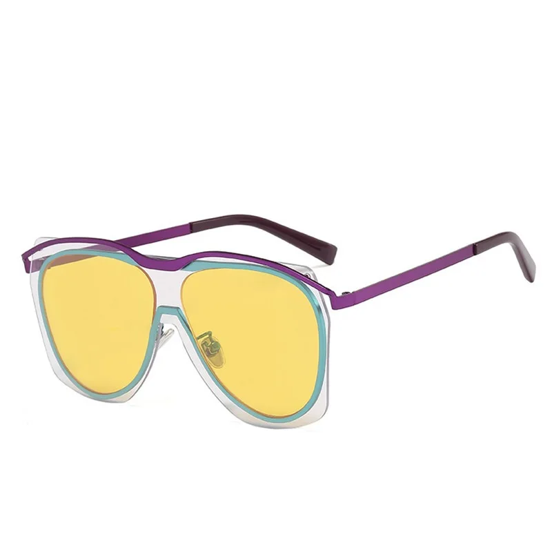

Fashion Transparent Glasses Women Men Personality Rimless One Clear Lens Glasses Luxury Eyeglasses Frame Accessory Eyewear Shade