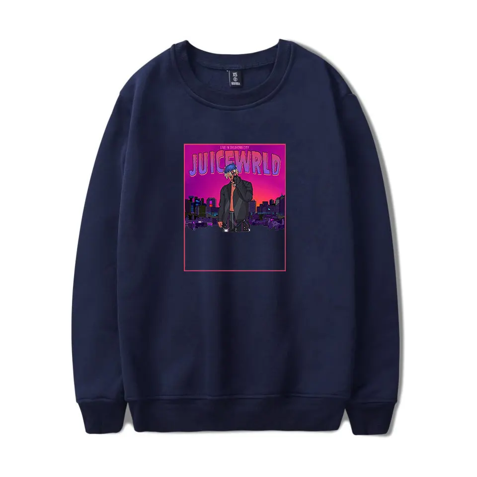 

Новинка 2020, свитшот Juice Wrld для мужчин и женщин, женская уличная одежда, модные винтажные пуловеры в стиле хип-хоп, спортивный костюм с капюшон...