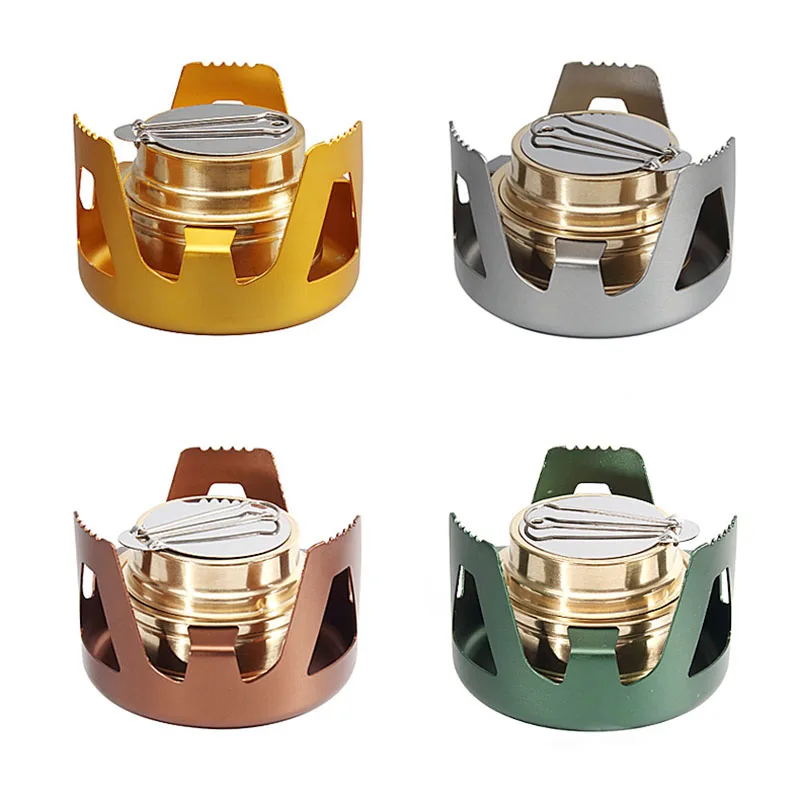 Сверхмощная латунная мини-горелка для активного отдыха кемпинга спиртовая