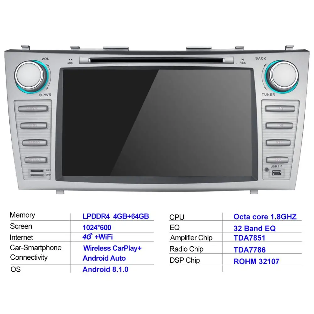 Автомобильная магнитола 8 &quot 2 Din Android стерео GPS головное устройство кассета для