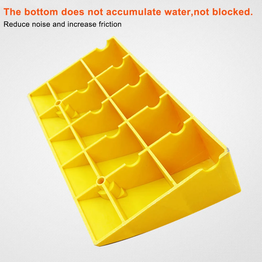 Портативная легкая пластиковая рампа с бордюром s нескользящая сверхпрочная для