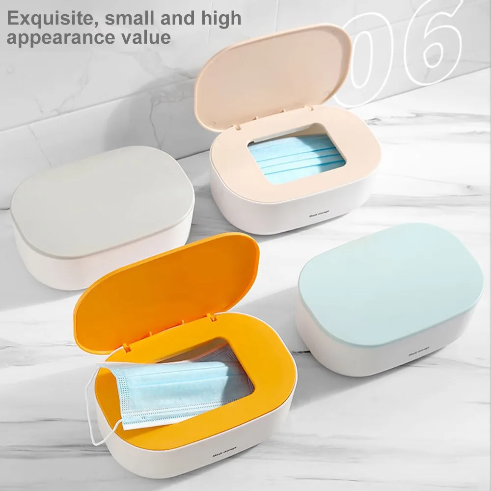 

Paper Mask Storage Box Wet Tissue Box Baby Wipes Dispenser Holder Household Dust-proof Tissue Box With Lid Home Storage Supplies