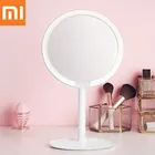 Зеркало для макияжа Xiaomi mijia, настольное портативное регулируемое зеркало со светодиодной подсветкой и зарядным сенсорным экраном типа с, с регулировкой яркости, оригинал