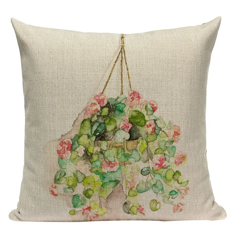 Чехол для подушки с изображением животных белой лошади кота совы Краб печать