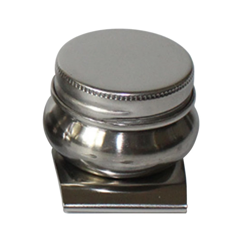 

Painting Oil Pot Dipper Palette Easy Clean Tools Student Stainless Steel Drum Shape Single Double Hole Art Supplies School